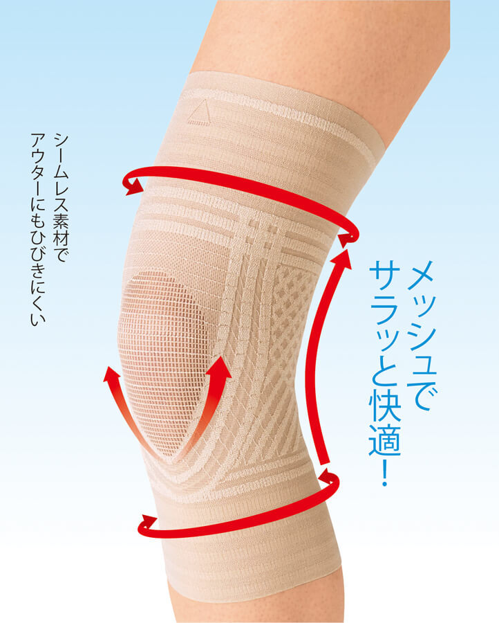 極薄ひざWライン構造サポーター2枚組-ことせ(ことせ通販)